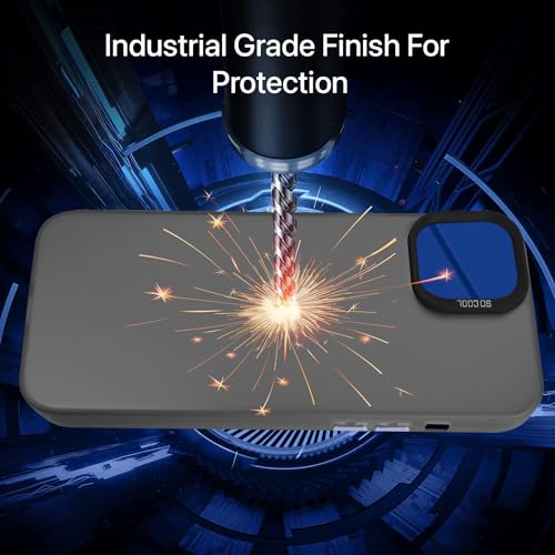 Image of Vaku Luxos Matte Dazzle Back Cover for iPhone 15 Shock Proof Airbag Protection TPU Case Scratch Resistant Slim Thin Military-Grade Protection - Grey