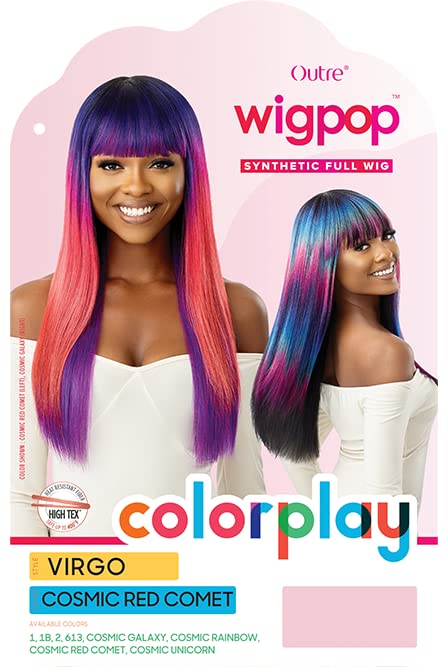 Miniatura 6 de Outre Wigpop Color Play - Peluca sintética completa - VIRGO (1 negro azabache)