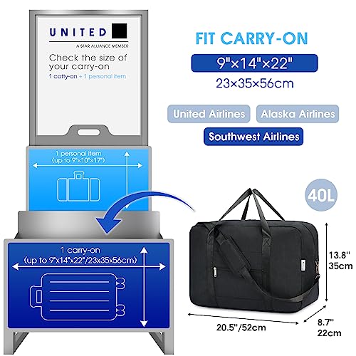 Foldable Packable Carry-On Duffel