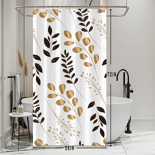 Rideau de douche style ferme et plantes pour décoration d'intérieur