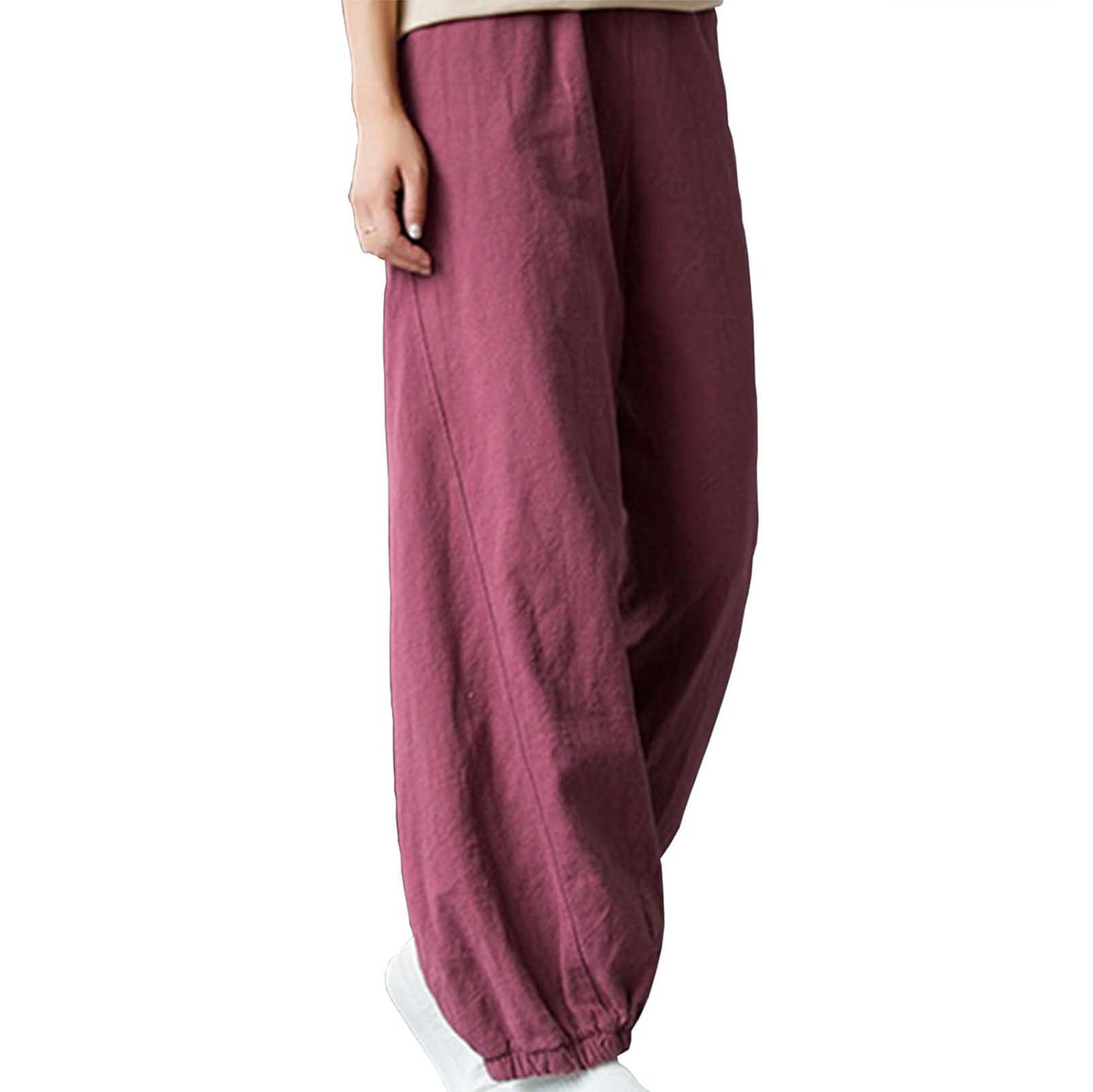 Genérico Pantalones De Tai Chi Cómodo Pantalones De Kung Fu Pantalones Sueltos De Wing Chun Pantalones De Meditación Pantalones Zen Pantalones De Artes Marciales