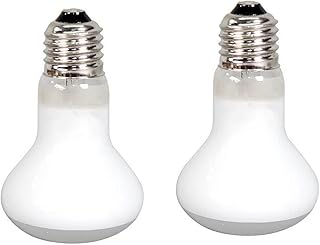 2Pcs 100W UVA Basking Spot Reptile Heat Lamp Bulbs Infrared Reptile Heating lamp Tortoise Chameleon Lizard Snake Red Light Night Light Climbing pet Insulation for Reptile and Amphibian Use