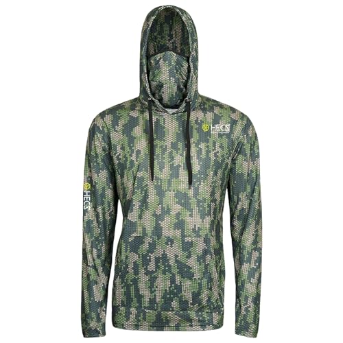 HECS Hunting HECStyle Stealth Screen Hoodie with Face Mask Deer Turkey & Big Game Hunting Accessories & Gear Unisex