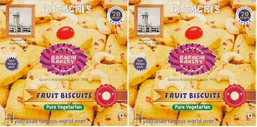 Image of Karachi Bakery Premium Fruit Biscuit, 500g (Pack of 2)
