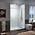 WOODBRIDGE Frameless Sliding Shower Doors with Soft Close System, 56-60" Width x 76" Height with 3/8"(10mm) Clear Tempered Glass in Brushed Nickel Finish, BSDC6076-B