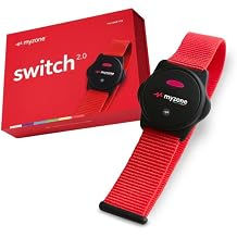 Myzone Switch Heart Rate Monitors - Physical Activity Fitness Tracker for Your Chest Bluetooth Connectivity and Waterproof Device for Sport and Fitness Activities