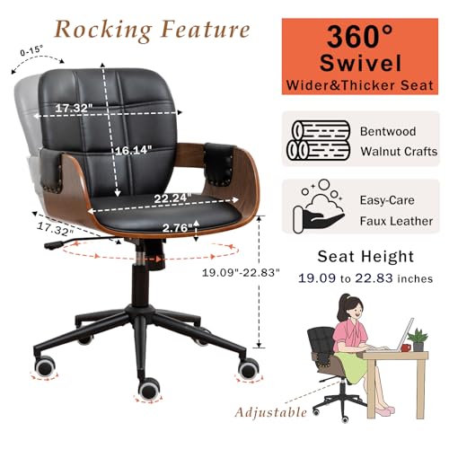 Luxury Leather Home Office Chair