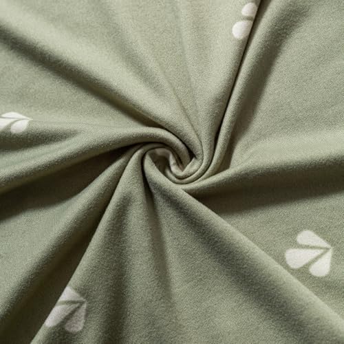 Image of House of Quirk Elastic Chair Cover Stretch Removable Washable Short Dining Chair Cover Protector Seat Slipcover (Pack of 6, Neem Buti)