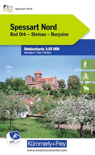 Kümmerly+Frey Outdoorkarte Deutschland 49 Spessart Nord 1:35.000: Mit Bad Orb, Steinau und Burgsinn. Touren für Wanderer, Biker und mehr! Free Download