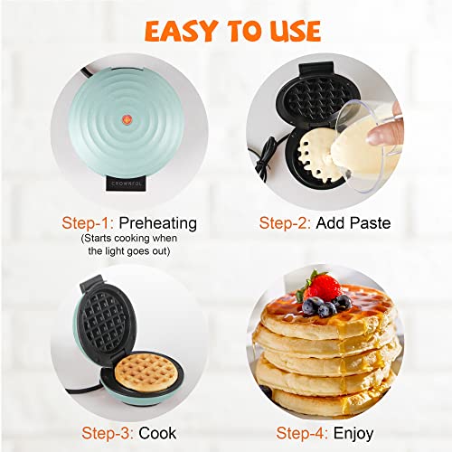 CROWNFUL Mini Waffle Maker - Image 7
