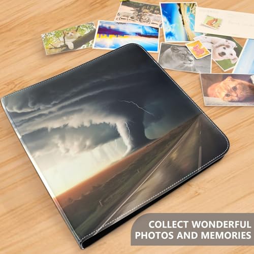 Álbum de Fotos Autoadhesivo DIY, Álbum para Recortes con Anillas de 3 Argollas, Libro de Fotos de 40 Páginas 8x10 para Guardar Recuerdos miniatura 5