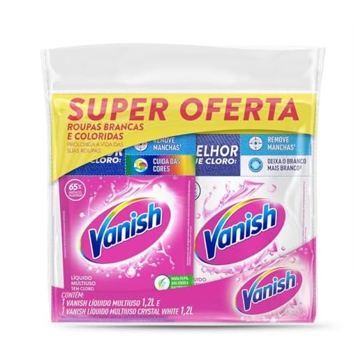 Kit Tira Manchas Vanish Gel Multiuso 1,2L + Crystal White 1,2L