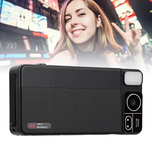 Caméscope UHD 4K pour vlog de voyage avec écran rabattable 180°