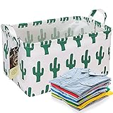 【Canasta pequeña fácil de usar】 Cada canasta de almacenamiento para tiene dos asas para transportar artículos y moverse cómodamente. Debido al PE impermeable dentro del organizador de juguetes, basta con limpiarlos con un cepillo húmedo si se ensucian para que luzcan nuevos y se mantengan estables durante mucho tiempo.