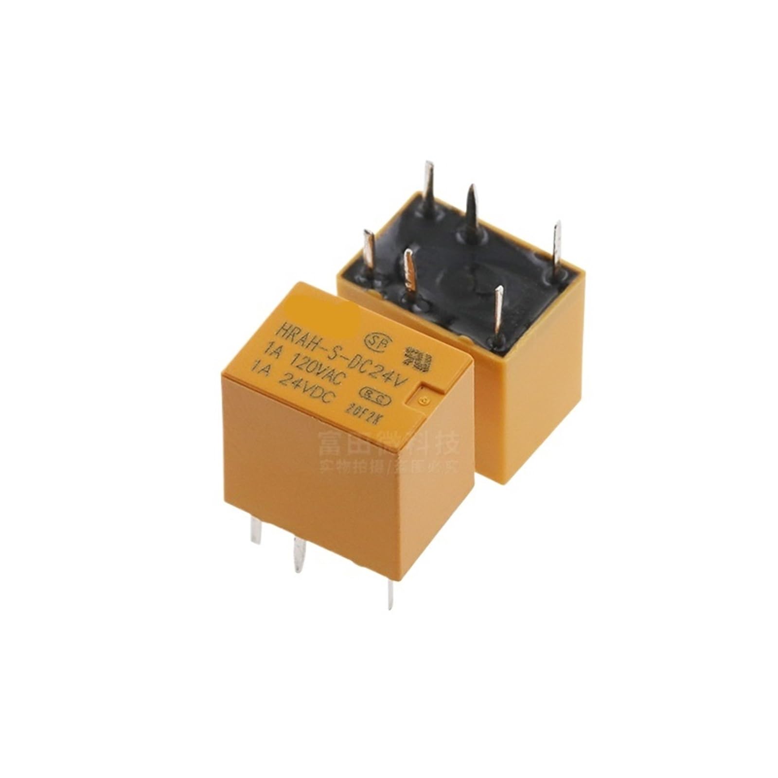 Relais HRAH-S-12V miniature 6 broches 1A120VAC composant électronique