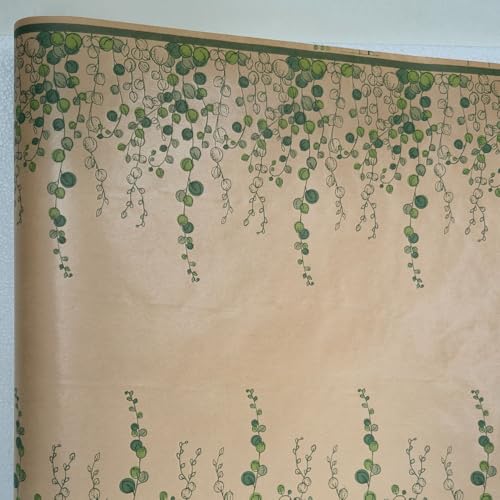 Image of Oasis Eco-Friendly Bouquet Wrapping Roll | Foliage Green Printed Luxe Flower Wrap For Fresh Flowers & Gift Packaging | Florist Essential Supplies - 25 Meter Long
