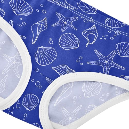 Ocean Shell Starfish Blue Toddler Girls's Underwear 2T 23029144