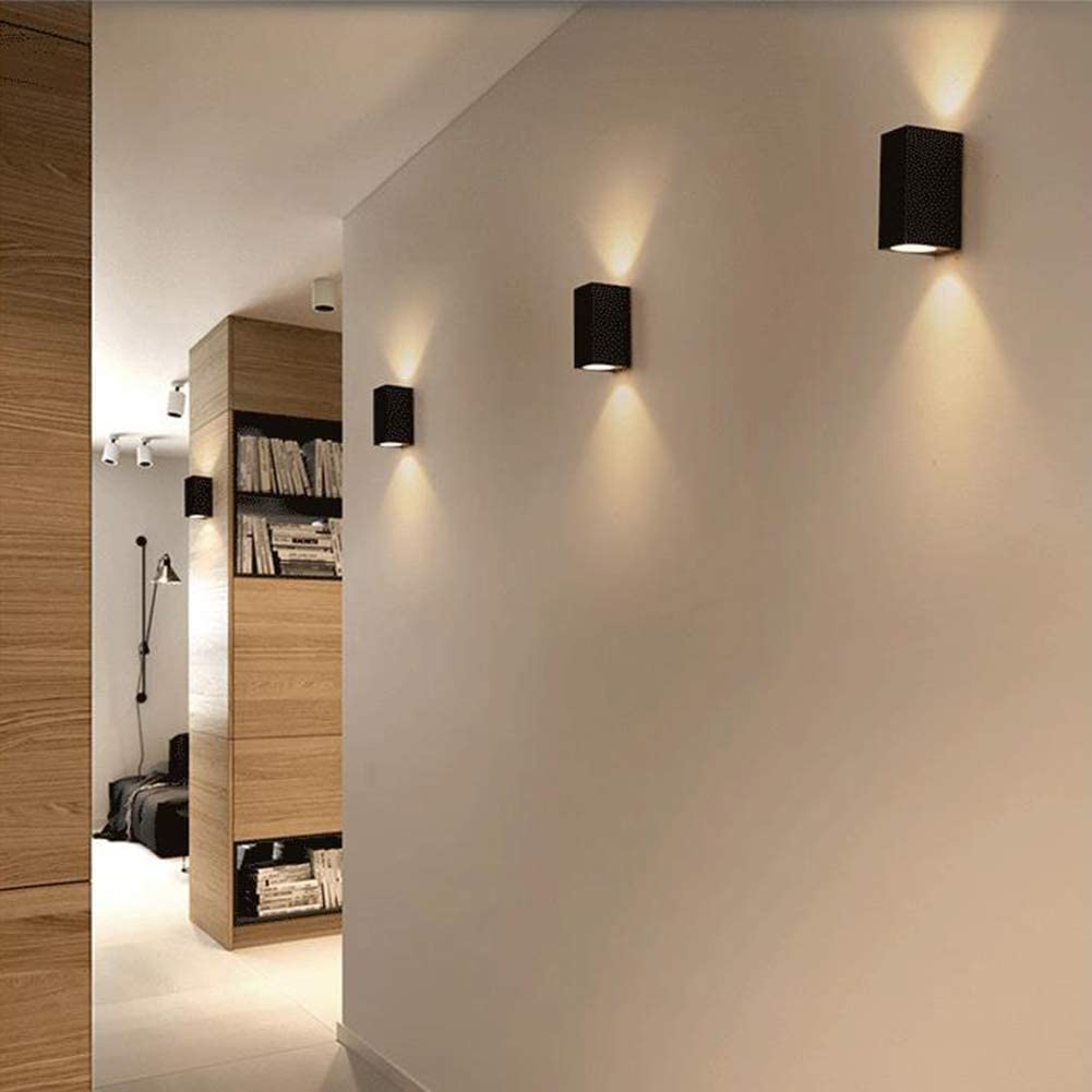 Nowoczesna lampa ścienna LED do użytku na zewnątrz, 6 W, aluminiowa, wodoodporna IP65, oświetlenie wewnętrzne, oświetlenie do przedpokoju, drzwi, ciepła biel, 3000 K