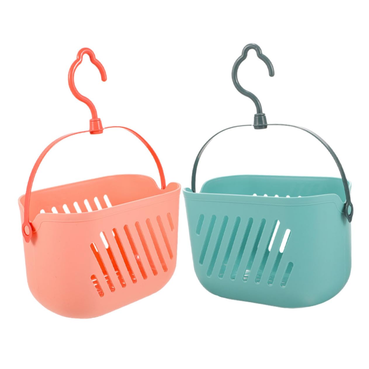 Zerodeko 2pcs Hanging Storage Basket Versatile Bathroom Organizer for Shower Door Draining Design for Cleaning Supplies and Laundry Needs Stylish