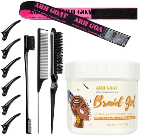 Amazon.com : Extra Hold Styling Gel and Mousse for Braids, Twists, Locs ...