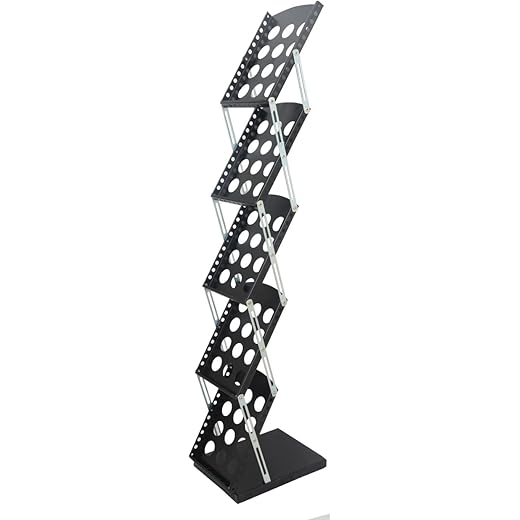 LEPOSE A4 Metal Floor Magazine Holder Rack