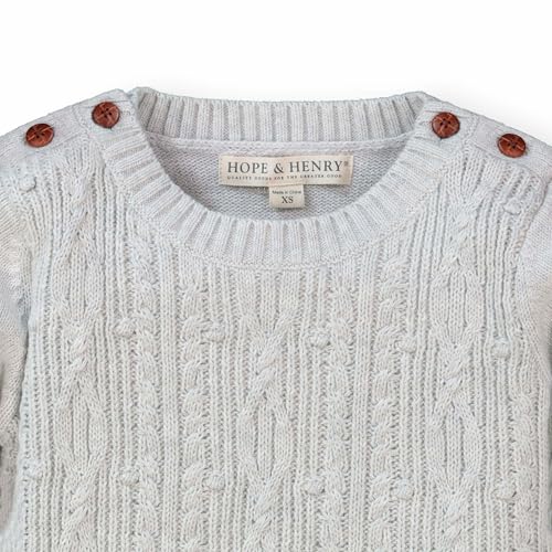 Image of Hope & Henry Girls Cable Front Pullover Sweater