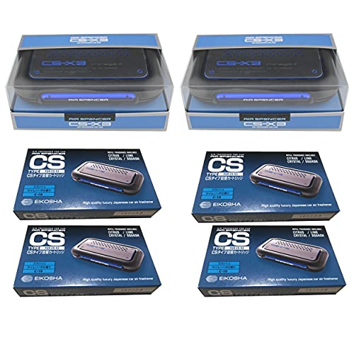 Image of CS-X3 fresh Squash scent 2 Units and 4 Refill Cartridges CSX3 Bundle Car Freshener