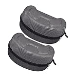 ERINGOGO 2 piezas Estuche Rígido Protector para Gafas de Esquí y Moto Grande y Espacioso con Forro Interior Suave Resistente al Agua y de Unidades Portátil para Viaje