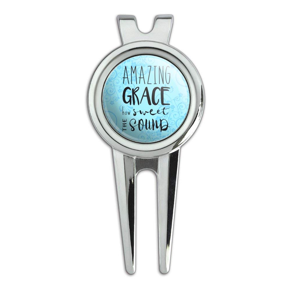 GRAPHICS & MORE Amazing Grace How Sweet The Sound Golf Divot Repair Tool and Ball Marker