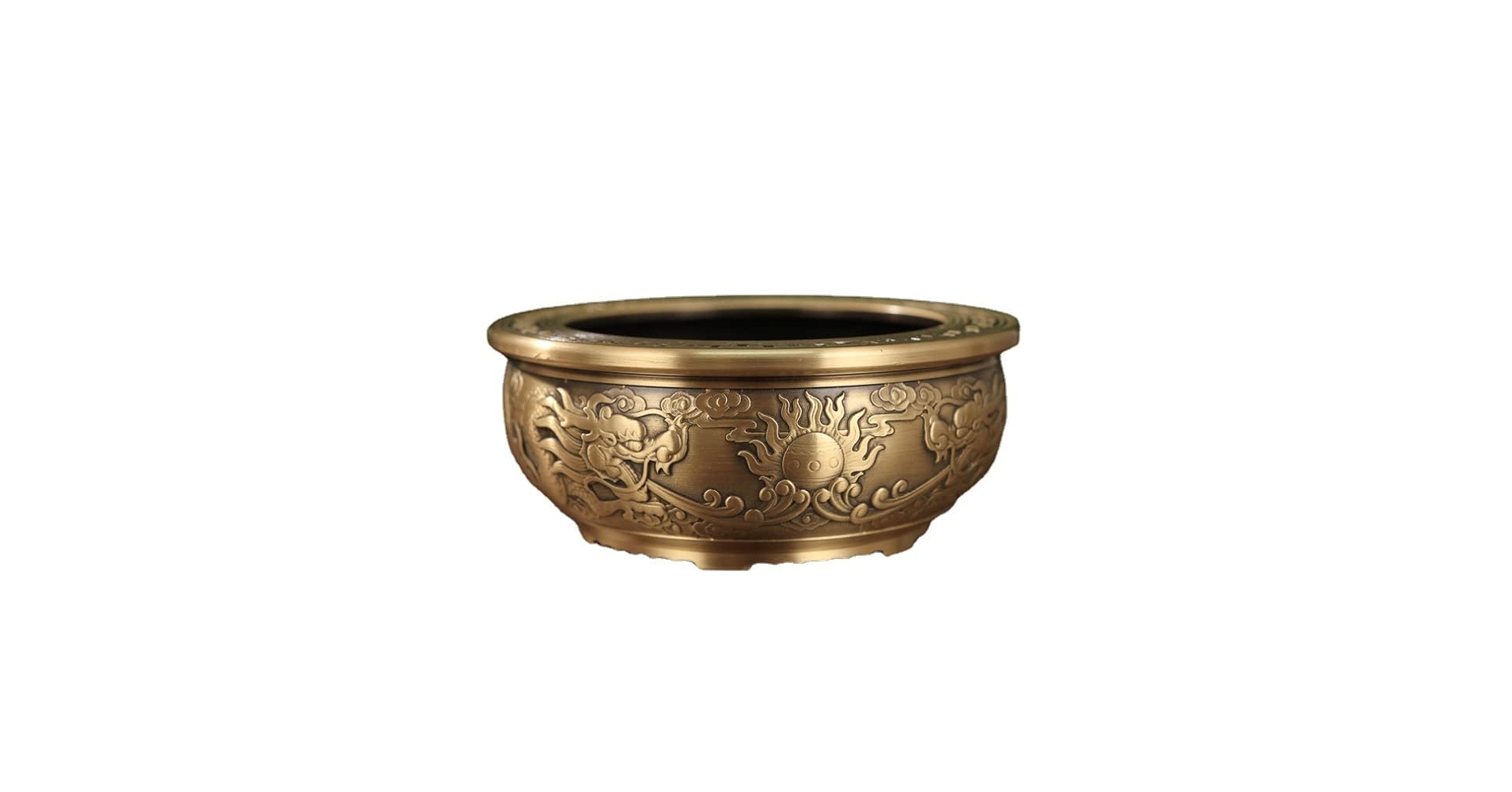 乾坤聚宝盆 銅器 装飾品 工芸品 美術品 置物 Amazon.com: 五福聚宝盆招财摆件纯铜聚财家用客厅装饰品工艺品新