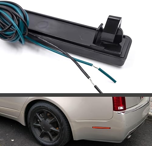 Miniatura 5 de NJSBYL Lente ahumada Cubierta de señal de giro Luz reflector para Cadillac CTS 2008-2013 4 puertas Sedan Full LED Parachoques trasero Fasica