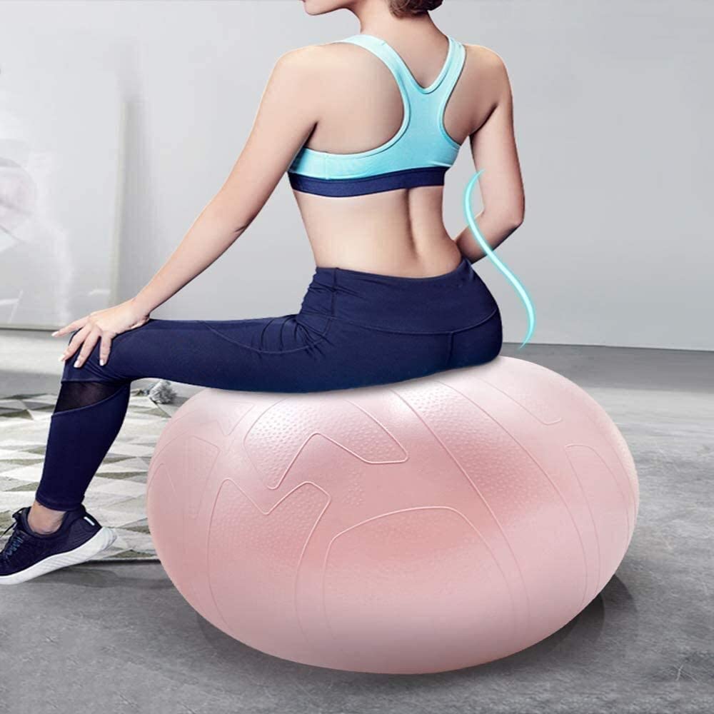 Piłka fitness Piłka do pilatesu Ćwiczenia Piłka do jogi Piłka porodowa Domowa siłownia Biuro Fitness Równowaga Piłka wspomagająca poród(Purple)