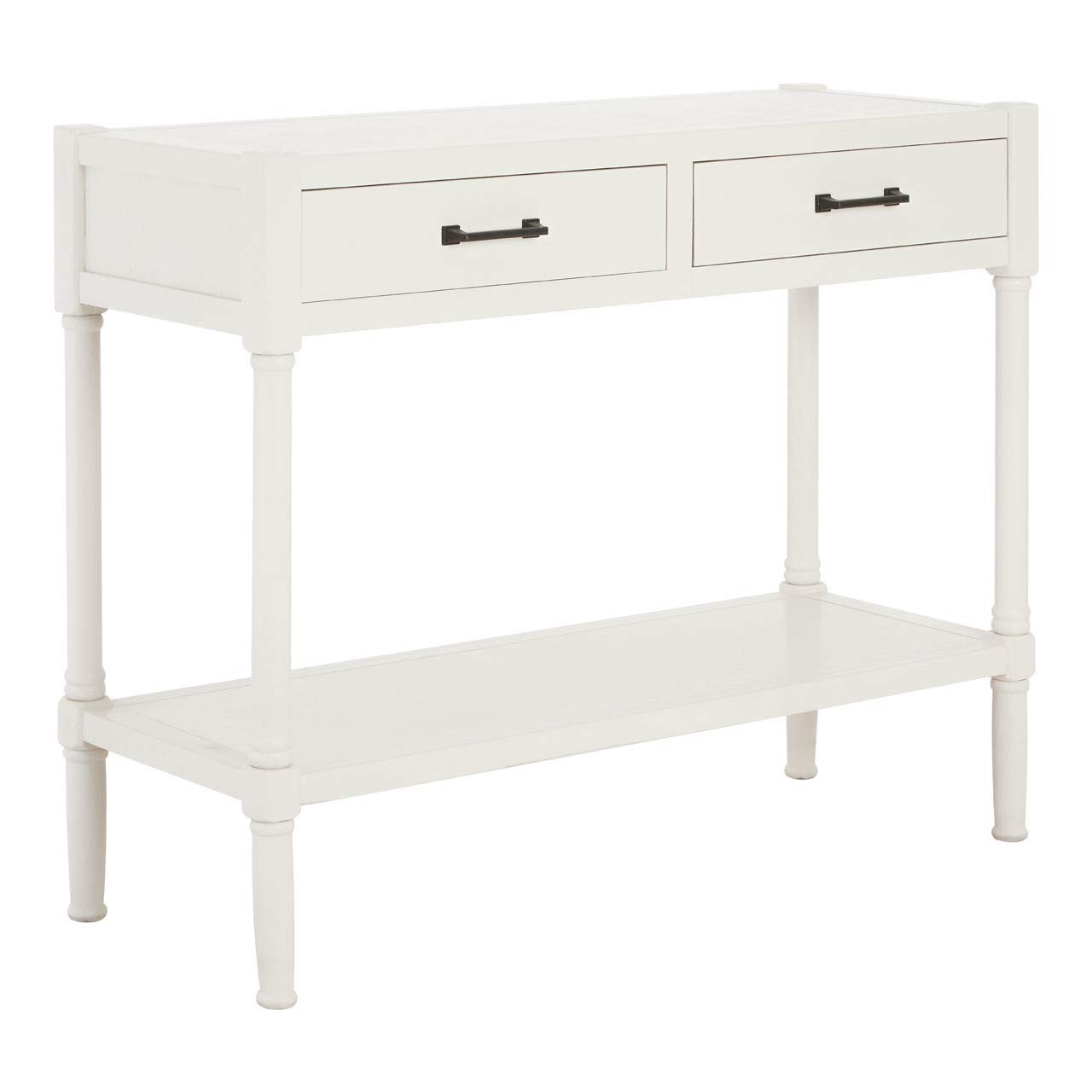 Heritage 2 Drawer White Console Table - White