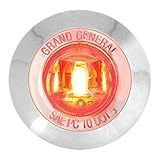GG Grand General 75223 1-1/4” Dual Function Mini LED Light with Chrome Plastic Bezel for Trucks, Towing, Trailers, ATVs, UTVs, RVs