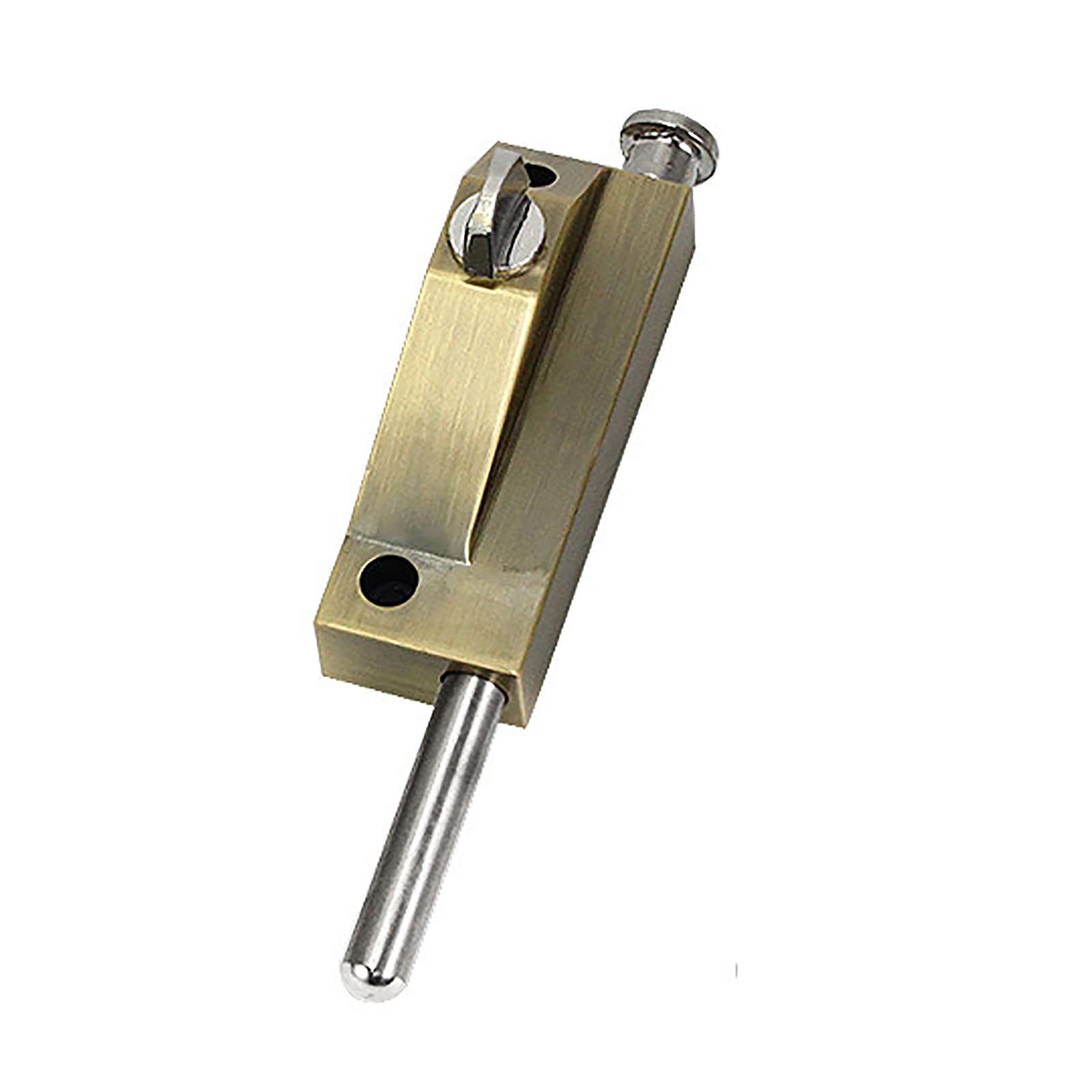 Cgjdfjhe Green Patina Door Lock， Revolving Door Bolts Barrel Bolt Latch Surface-Mounted Spring Locks Sliding Lock(Green Patina)