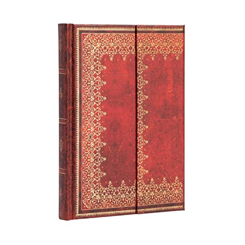 Paperblanks | Foiled | Old Leather Collection | Hardcover | Midi | Lined | Wrap Closure | 144 Pg | 120 GSM (Old Leather Wraps Series)