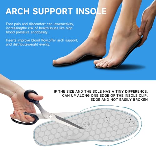 Acupressure Insoles for Men and Women - Orthopedic Acupoint Massage Insoles with Magnetic Technology, Shock Absorption, Non-Slip, Feet and Arch Support (Blue, L(Men 9.5-12/Women 10.5-13)) 5