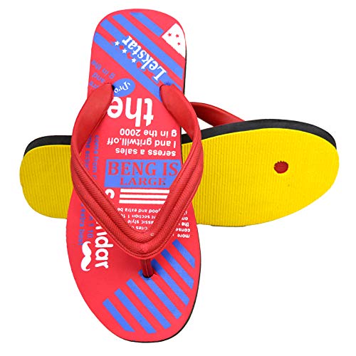 Image of POLITA Boys & Girls Slip On Slipper Flip Flop (Red) (numeric 11)