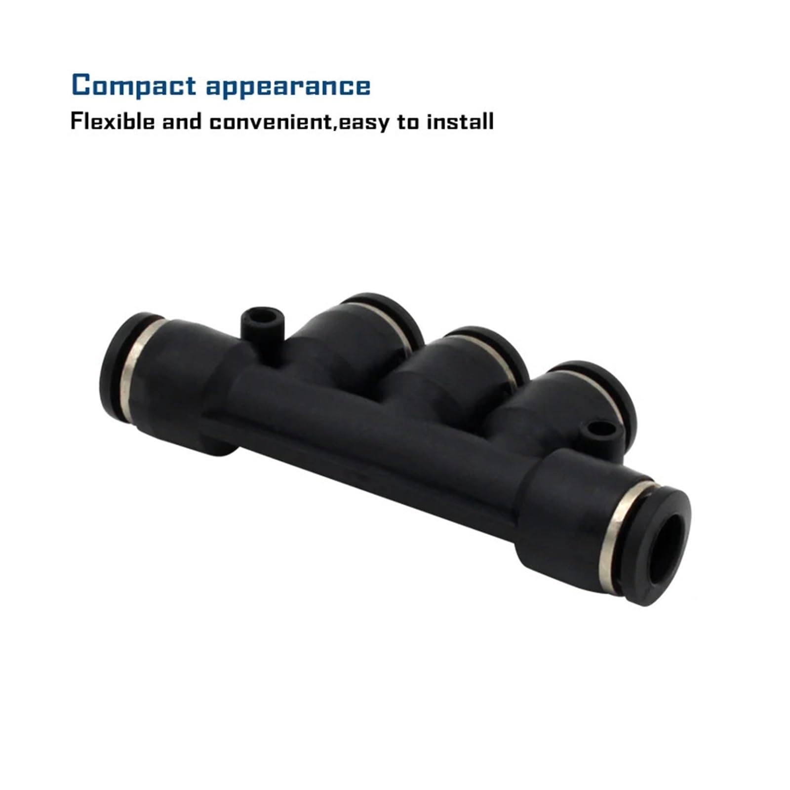 10 unids/Lote Conector de Cinco vías Conector neumático Ajuste de Empuje for Tubo de Aire/Agua PK4 PK6 PK8 PK10 PK12mm(PK-8)