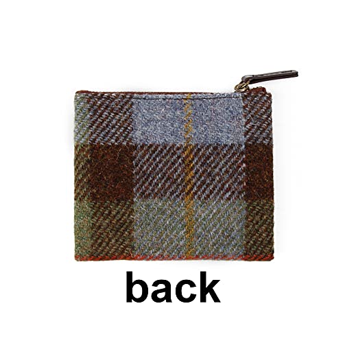 Harris Tweed Coin Purse Small Money Pouch Wallet With Zipper For Men Women Gift(MacLeod)2