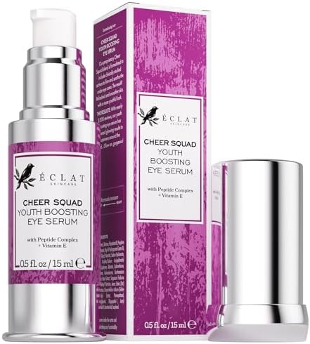 Eclat Skincare Eye Serum with Hyaluronic Acid - Hydrating Formula for Wrinkles, Fine Lines, Crow’s Feet & Eye Bags – Lightweight Serum for Dark Circles and Puffiness – Firming & Brightening 0.5 fl oz
