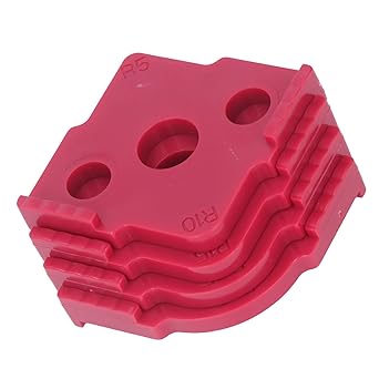 Corner radius template, smoothly 8 specifications Wear-resistant radius template Router template for wood board (Red)