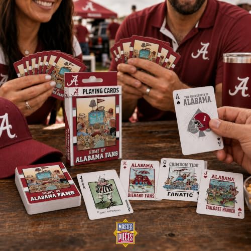 Image of Masterpieces Alabama Playing Cards - Crimson Tide Fan Deck