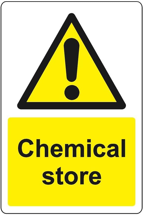 Chemical Store sign - 200mmx150mm 1.2mm Rigid plastic