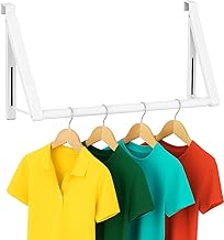 HOLDN’ STORAGE Over The Door Hanger Foldable - Over The Door Rack for Hanging Towels, Coats & Clothes - Over The Door Hanger Hooks for Bedroom, Washroom and Office.