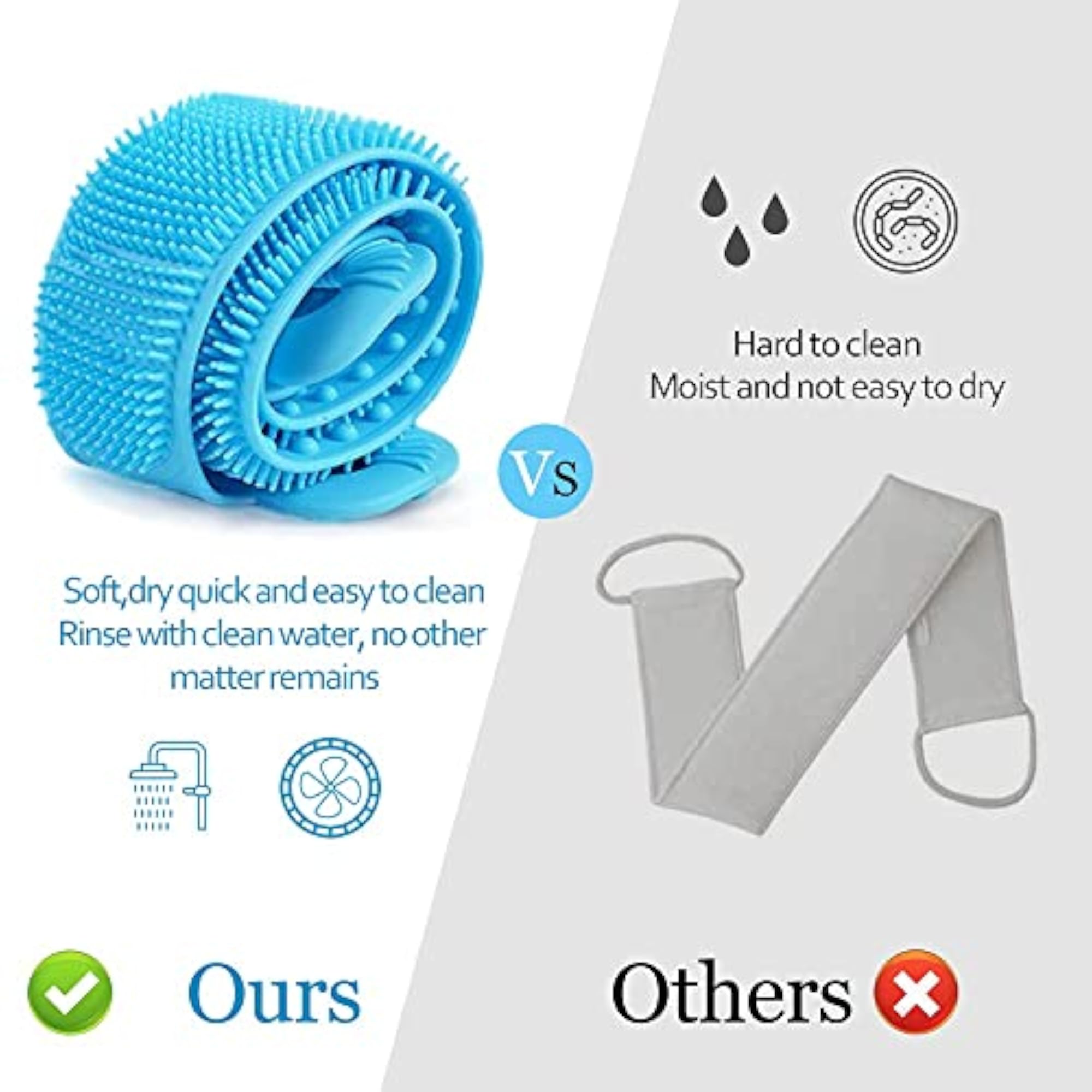 Back Scrubber for Shower, Extra Long