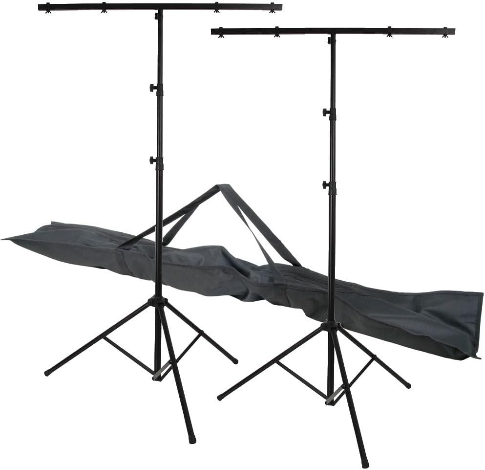 UKDJ 2 x 3 Section T Bar Lighting Stand Light Weight DJ T-Bar Inc Bag