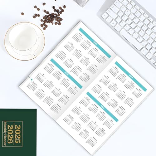 Hogvinnatil Planificateur mensuel 2025-2026, 2025-2026 - Agenda de poche de 24 mois, portable pour faire un journal d'articles pour la – vue 9
