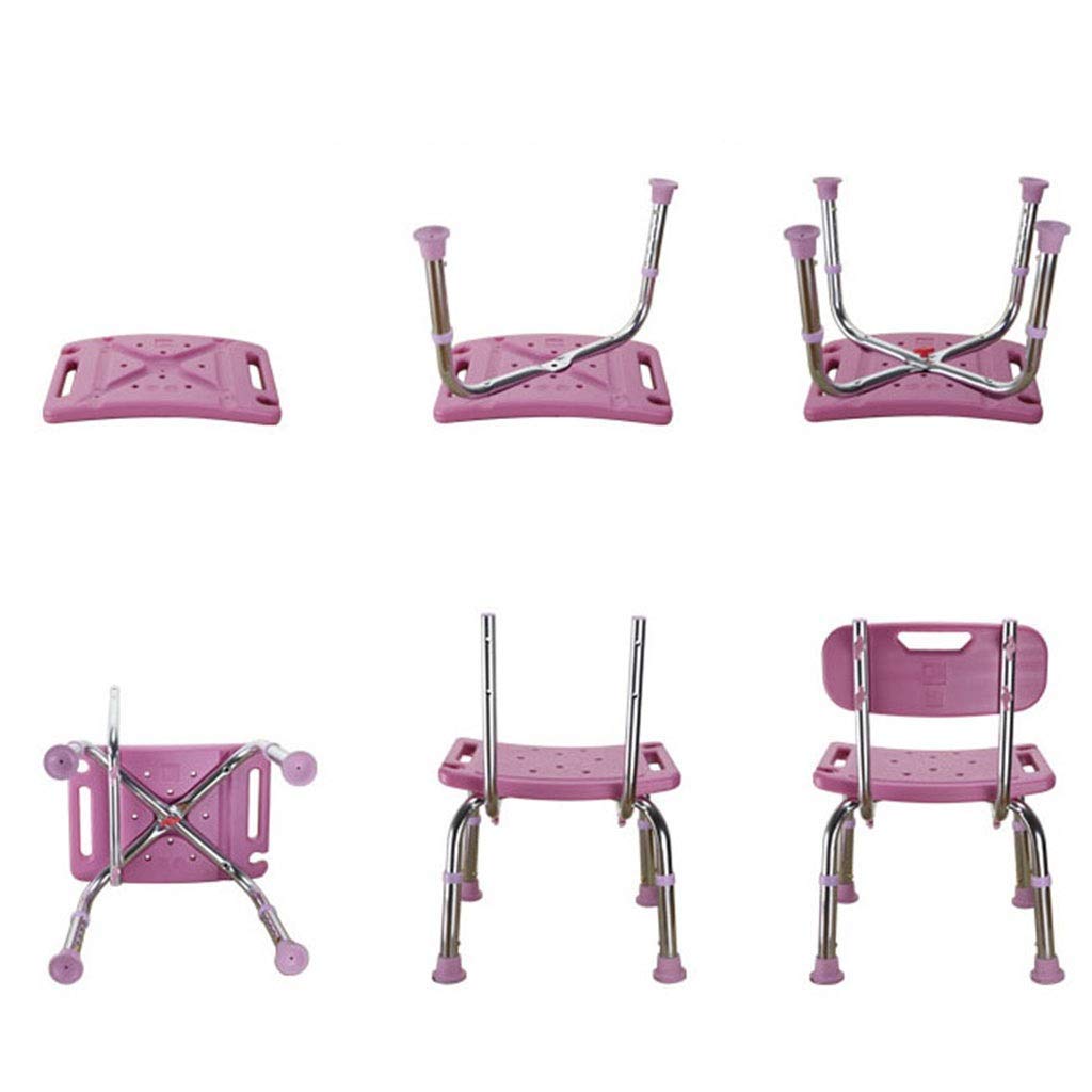 Sitzhocker mit Armen/Höhenverstellbarer Duschstuhl/Gesundheitsprodukte/Große Absaugung/Alt/Schwanger/Blauer Duschhocker Duschsitz Duschsitze und Hocker