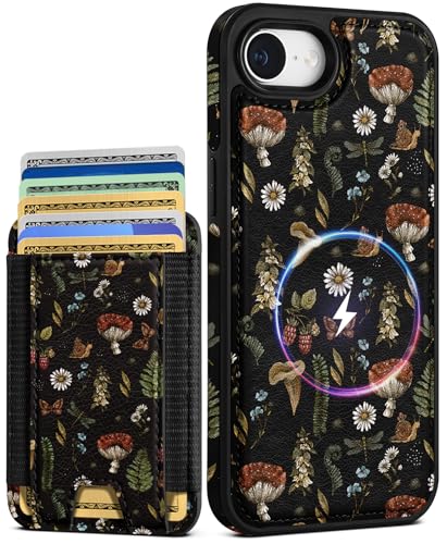 Shorogyt iPhone 16e EHbgP[X - 7̃J[hAMagsafe̎O\ȎCNWbgJ[hz_[ƌ݊̂郌U[J[hz_[ 킢dbJo[  ̎q Apple 16 eA}bV[